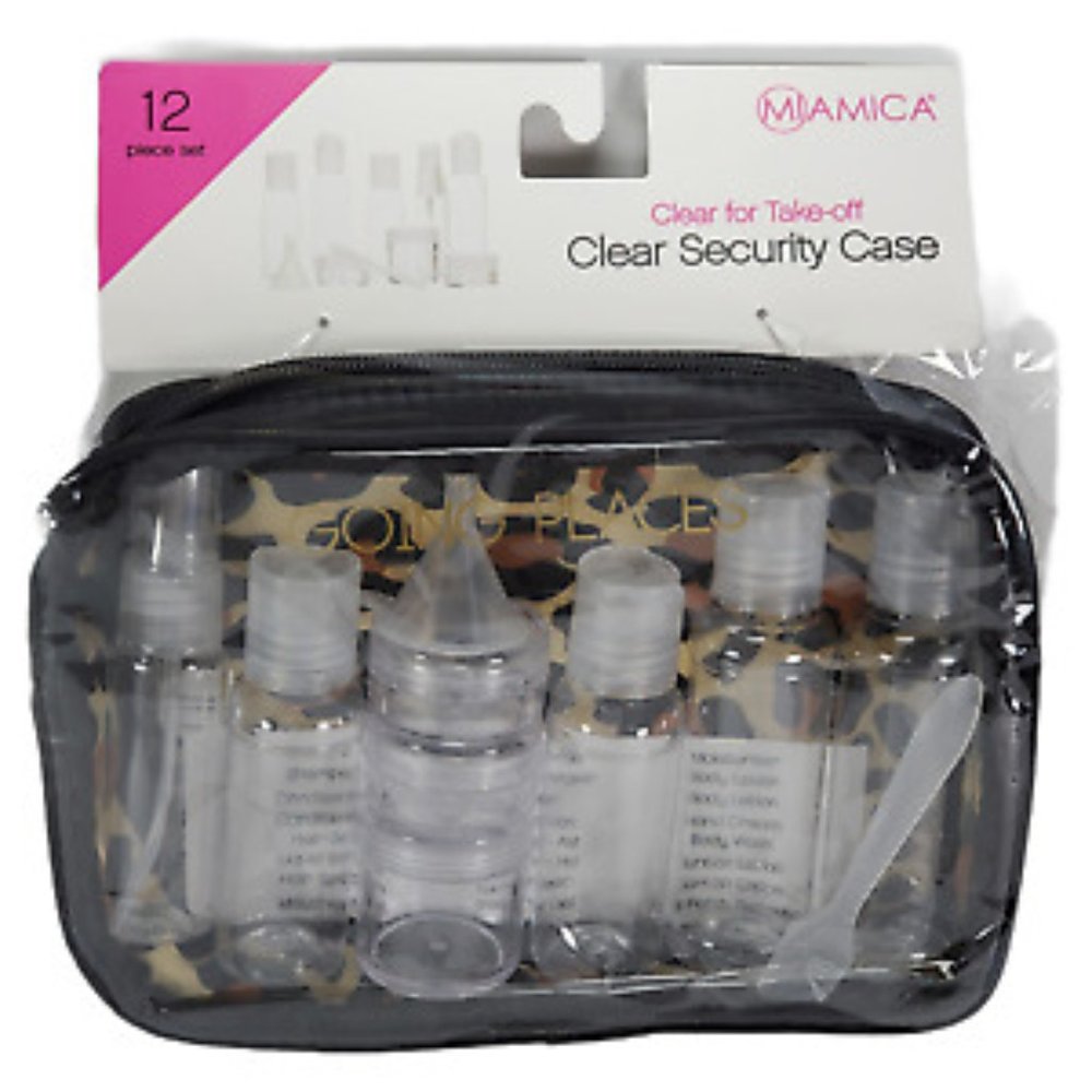 Miamica Clear Security Case - 12 pieces